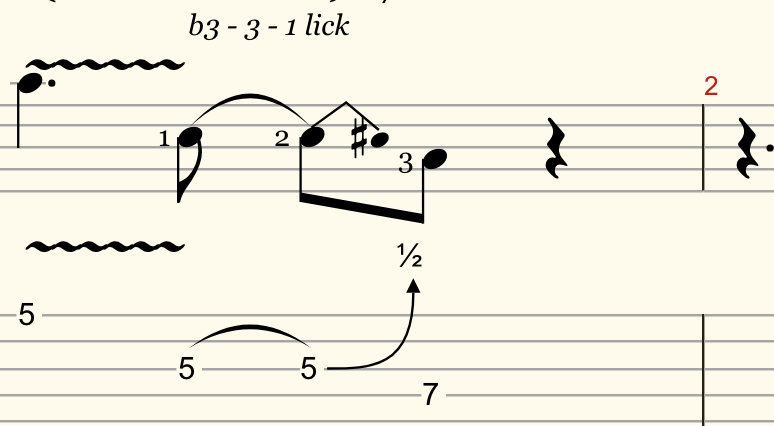 Blues Licks Exercises